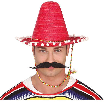 Sombrero Rood 33cm van Fiestas Guirca koop je bij Partywinkel