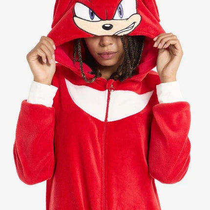 Sonic the Hedgehog Knuckles Onesie Unisex Rood van OppoSuits koop je bij Partywinkel