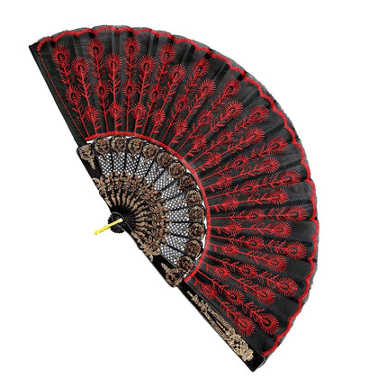 Spaanse Waaier Rood Zwart van Widmann koop je bij Partywinkel
