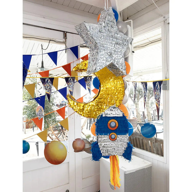 Space Party Pinata 38cm van Boland koop je bij Partywinkel