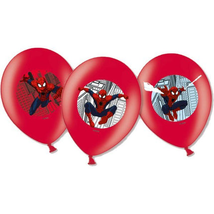 Spiderman Ballonnen Versiering 28cm 6st van Riethmueller koop je bij Partywinkel