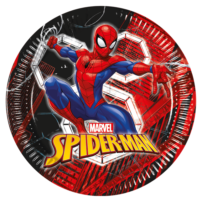 Spiderman Borden 26cm 6st van Procos koop je bij Partywinkel