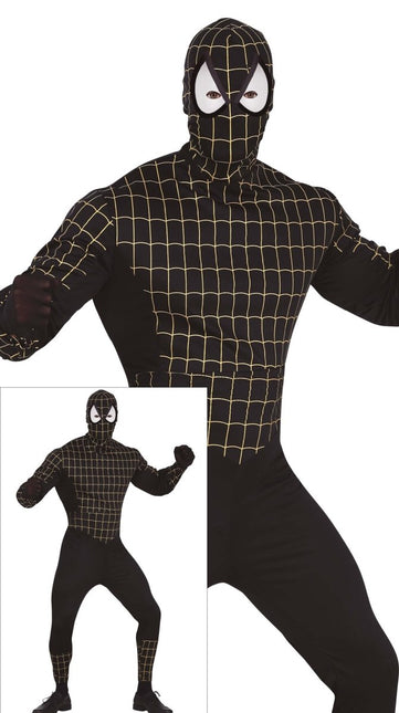 Spiderman Kostuum Heren Zwart van Fiestas Guirca koop je bij Partywinkel