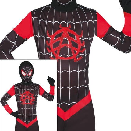 Spiderman Kostuum Zwart Rood Jongen - Partywinkel - 8434077784563