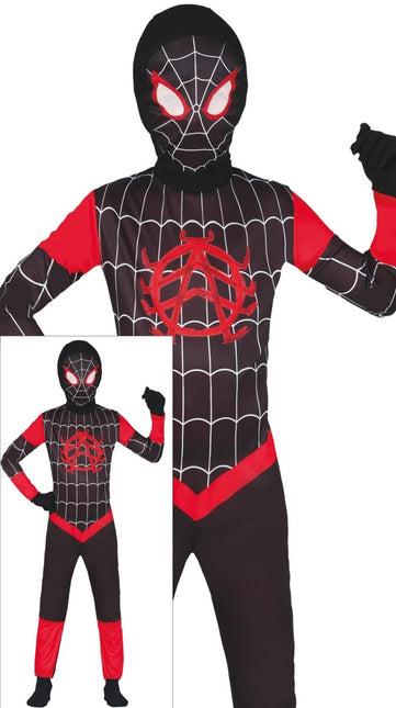 Spiderman Kostuum Zwart Rood Jongen - Partywinkel - 8434077784563