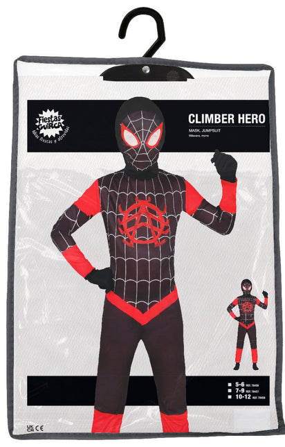 Spiderman Kostuum Zwart Rood Jongen - Partywinkel - 8434077784563
