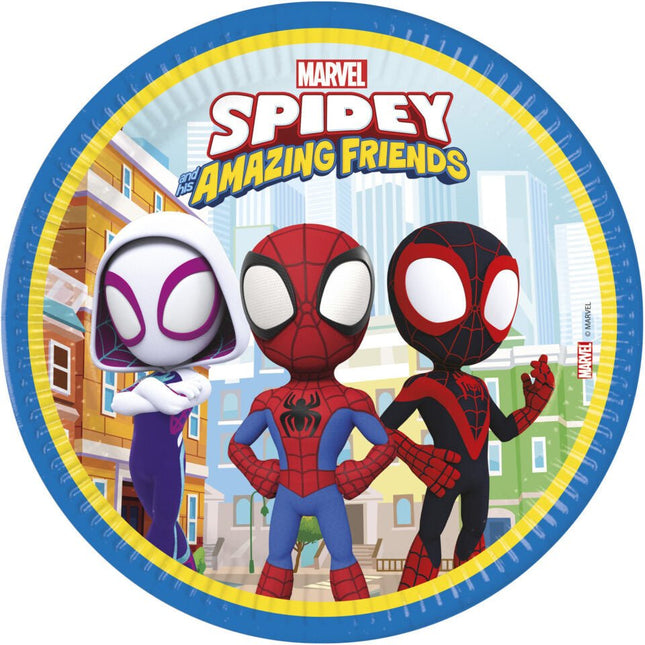 Spidey Borden 23cm 8st van Procos koop je bij Partywinkel