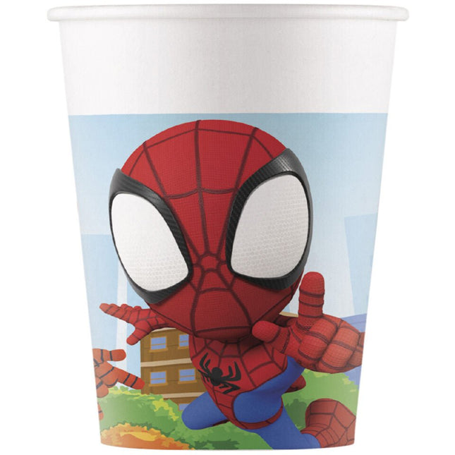 Spidey & His Amazing Friends Bekers 200ml 8st van Procos koop je bij Partywinkel