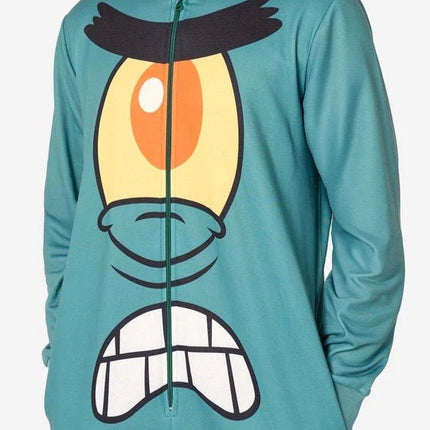 SpongeBob Plankton Onesie Unisex Blauwgroen van Nickelodeon koop je bij Partywinkel