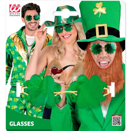 St. Patrick'S Day Bril Groen Klaver van Widmann koop je bij Partywinkel