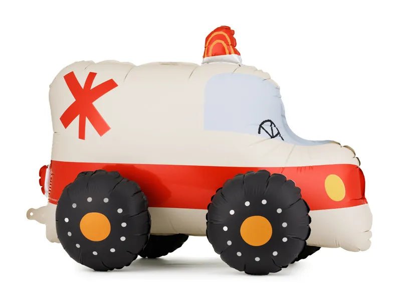 Staande folieballon Ambulance, 68x48 cm, mix van Partydeco koop je bij Partywinkel