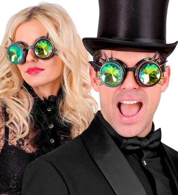 Steampunk Bril Holografisch van Widmann koop je bij Partywinkel