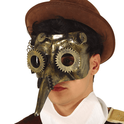 Steampunk Masker Bruin van Fiestas Guirca koop je bij Partywinkel