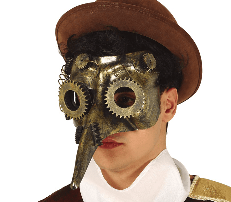 Steampunk Masker Bruin van Fiestas Guirca koop je bij Partywinkel