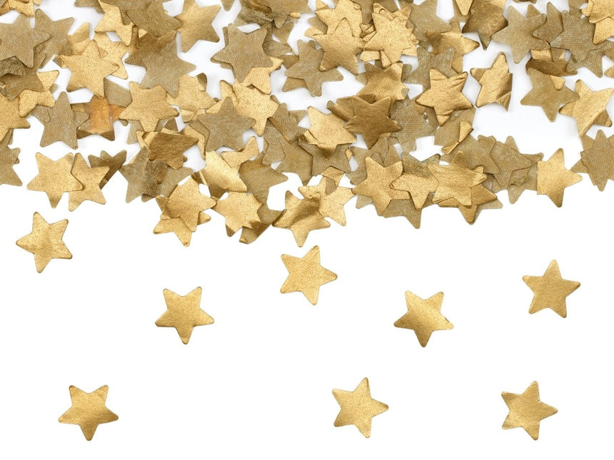 Ster Confetti Kanon Goud 20cm van Partydeco koop je bij Partywinkel