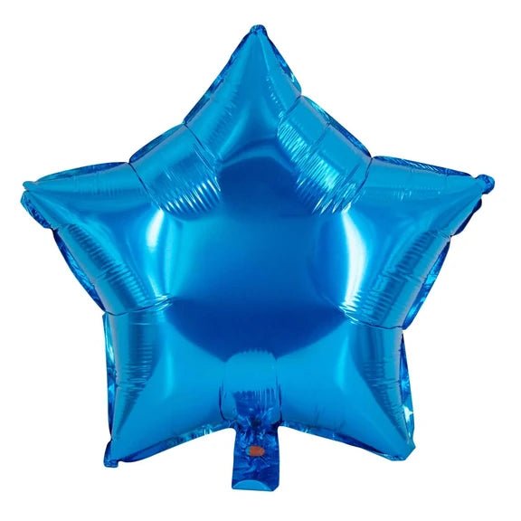 Ster Helium Ballon Blauw Leeg 45cm van VDV Benefit koop je bij Partywinkel