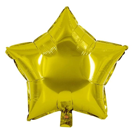 Ster Helium Ballon Goud Effen Leeg 45cm van VDV Benefit koop je bij Partywinkel