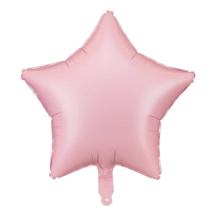 Ster Helium Ballon Roze Leeg 48cm van Partydeco koop je bij Partywinkel
