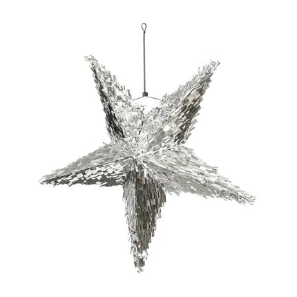 Ster Pinata Zilver 68cm van Partydeco koop je bij Partywinkel