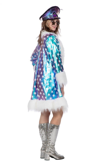 Sterren Jas Blauw Dames van Wilbers & Wilbers koop je bij Partywinkel