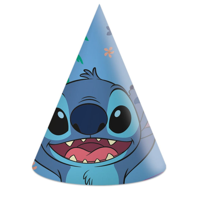 Stitch Feesthoedjes 6st - Partywinkel - 5201184969144