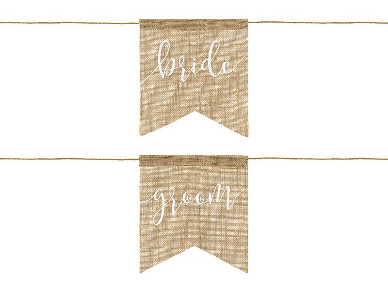 Stoeldecoratie Bride Groom 2st van Partydeco koop je bij Partywinkel