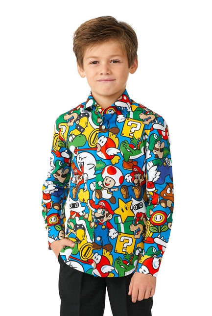 Super Mario Overhemd Jongen OppoSuits van OppoSuits koop je bij Partywinkel