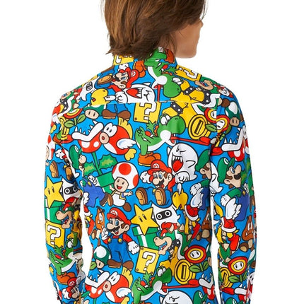Super Mario Overhemd Jongen Tiener OppoSuits van OppoSuits koop je bij Partywinkel
