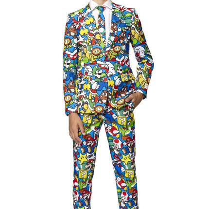 Super Mario Pak Jongen Tiener OppoSuits van OppoSuits koop je bij Partywinkel