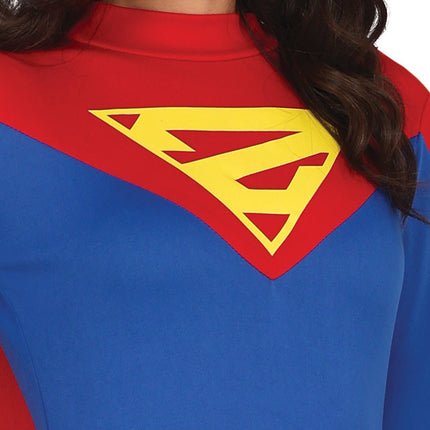 Supergirl Kostuum Blauw Dames van Fiestas Guirca koop je bij Partywinkel