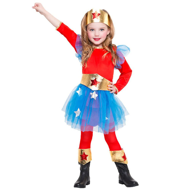 Supergirl Kostuum Meisje 3 - 4 Jaar van Boland koop je bij Partywinkel