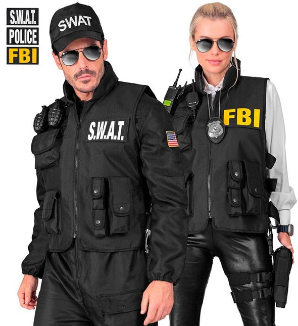 Swat vest fbi /politie van Widmann koop je bij Partywinkel