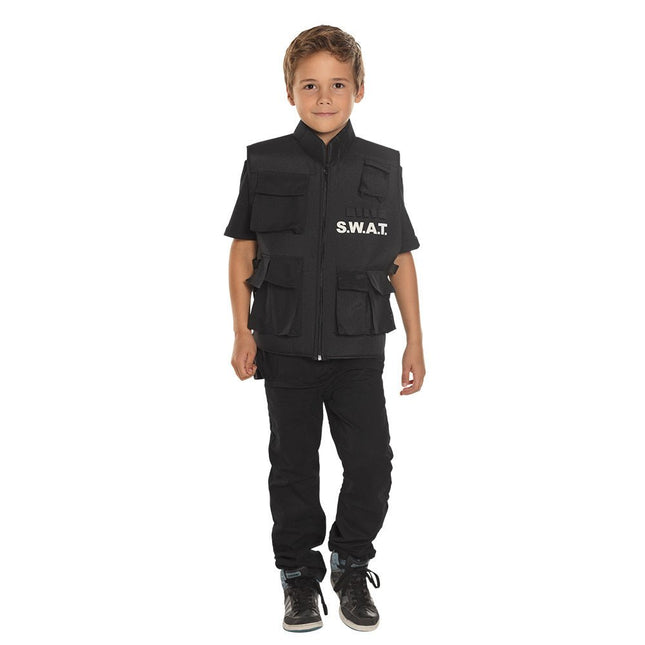 SWAT Vest Kind 5/10 jaar van Boland koop je bij Partywinkel