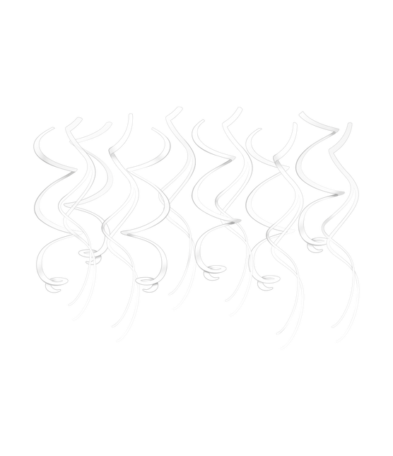 Dekoracje Swirl - białe