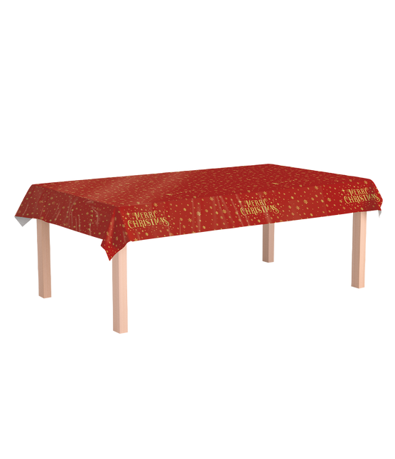Obrus - Wesołych Świąt w kolorze czerwonym