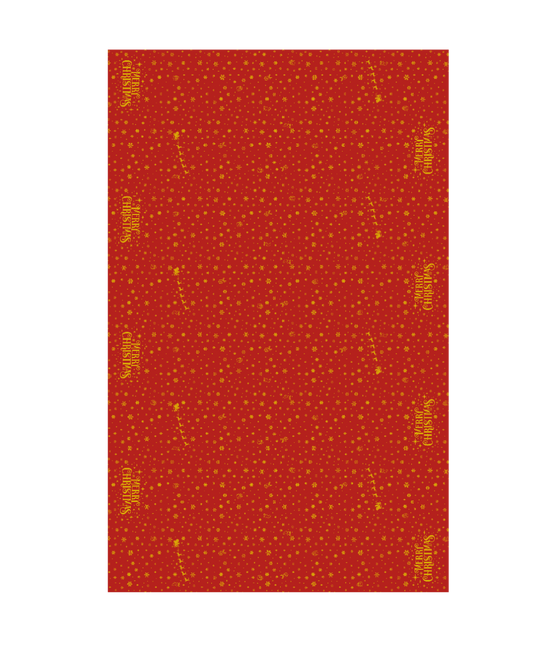 Obrus - Wesołych Świąt w kolorze czerwonym