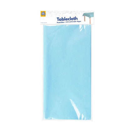 Niebieski obrus pastelowy 2,74 m