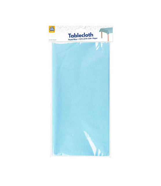 Niebieski obrus pastelowy 2,74 m