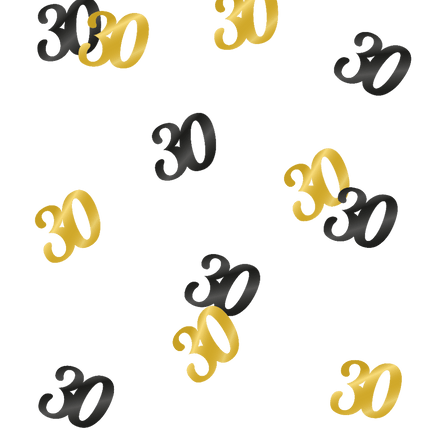 Tafelconfetti 30 Jaar 20gr van Paper Dreams koop je bij Partywinkel