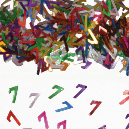Tafelconfetti 7 Jaar 1cm 600st - Partywinkel - 8714572053068