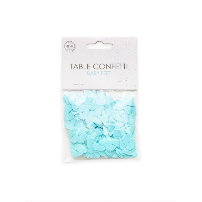 Tafelconfetti Baby Voeten Blauw van WeFiesta koop je bij Partywinkel