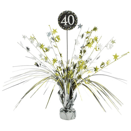 Tafeldecoratie 40 Jaar Happy Birthday 46cm van Riethmueller koop je bij Partywinkel