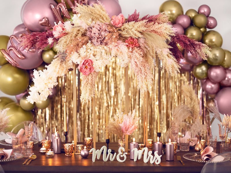 Tafeldecoratie Mr & Mrs 50cm van Partydeco koop je bij Partywinkel