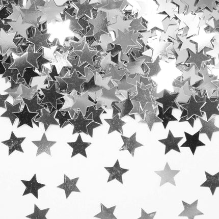Tafeldecoratie / sierconfetti ster zilver van Folat koop je bij Partywinkel