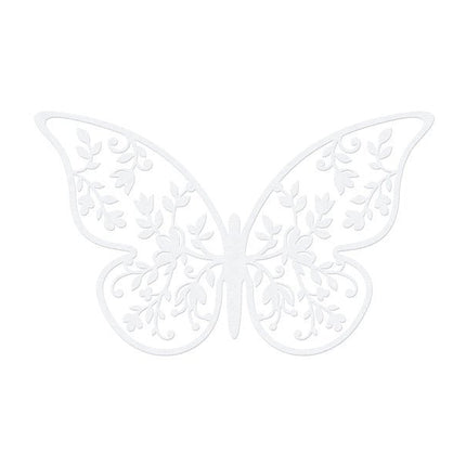 Tafeldecoratie Vlinder Papier 8cm 10st van Partydeco koop je bij Partywinkel