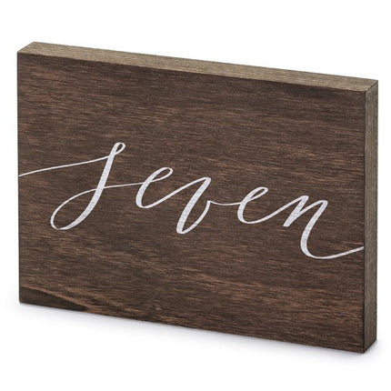 Tafelnummer Seven 18cm van Partydeco koop je bij Partywinkel