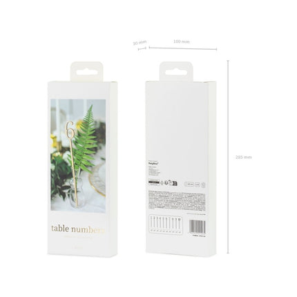 Tafelnummers Hout 25cm 10st van Partydeco koop je bij Partywinkel