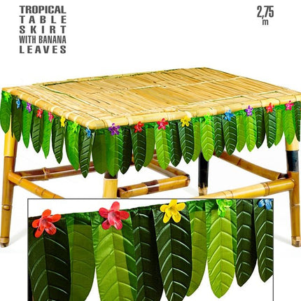 Tafelrandversiering Tropical Met Bananenblad 2,75 M van Widmann koop je bij Partywinkel