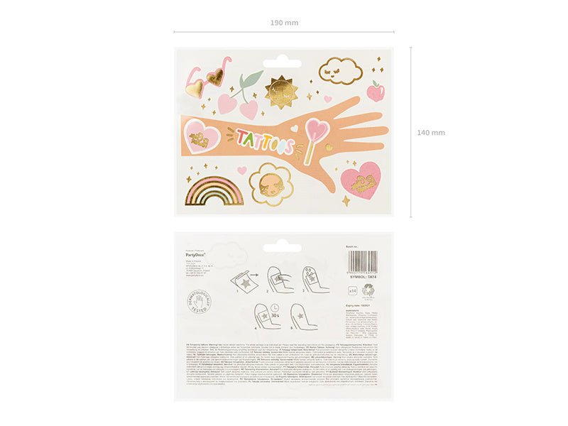 Tattoos Bloemen Mix 14st van Partydeco koop je bij Partywinkel