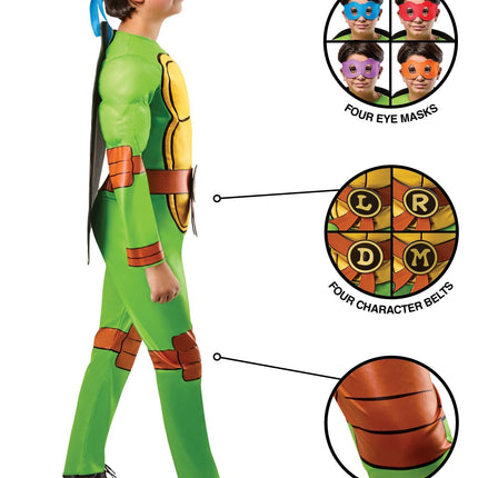 Kostium TMNT 4 w 1 - Wojownicze Żółwie Ninja